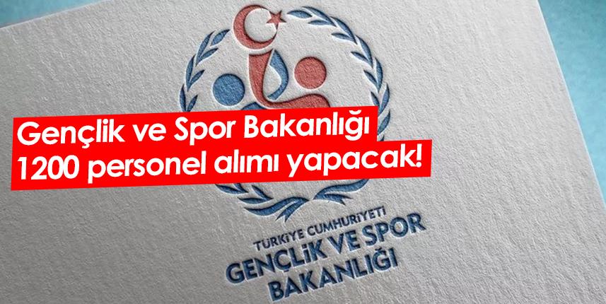 Gençlik ve Spor Bakanlığı 1200 Yönetim Memuru alımı yapacak!