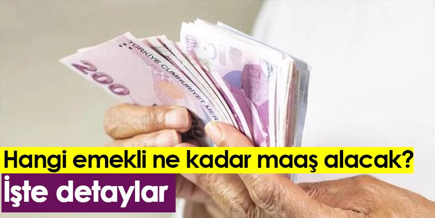 Hangi emekli ne kadar maaş alacak? İşte detaylar