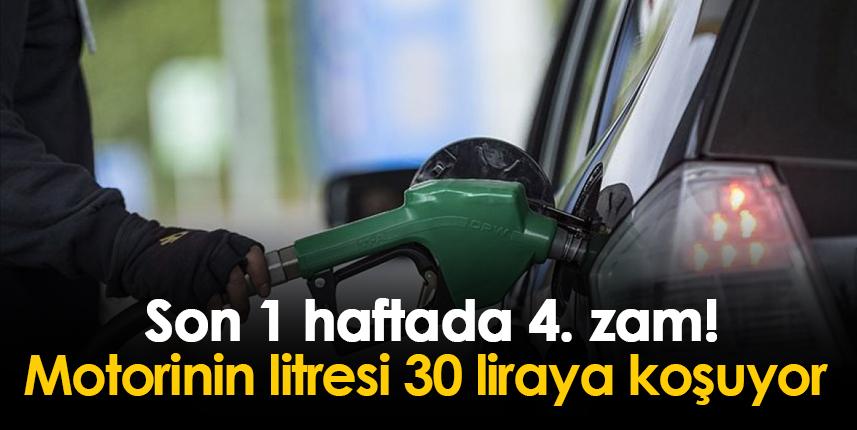 Son 1 haftada 4. zam! Litresi 30 liraya koşuyor