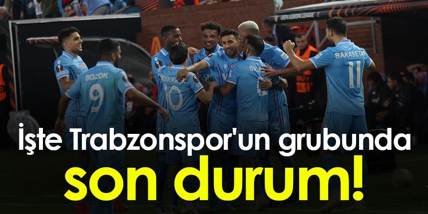İşte Trabzonspor'un grubunda puan durumu