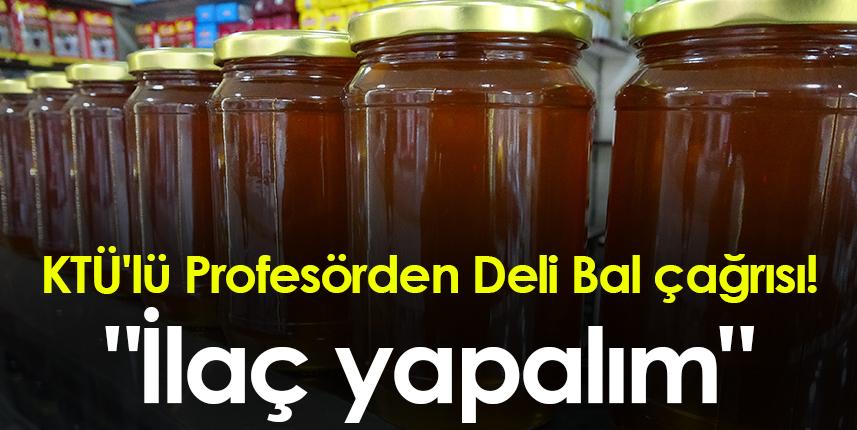 KTÜ'lü Profesörden Deli Bal çağrısı! "İlaç yapalım"
