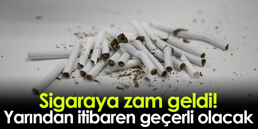 Sigaraya zam geldi! Yarından itibaren geçerli olacak