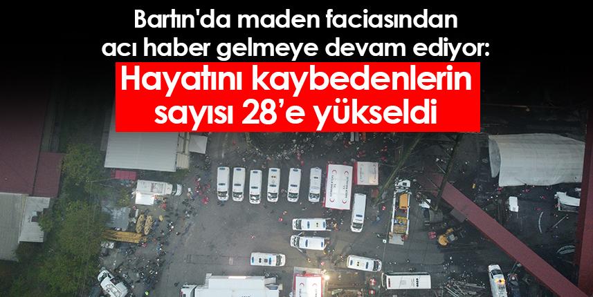 Bartın Amasra'da maden ocağındaki patlamadan acı haber: 28 kişi hayatını kaybetti