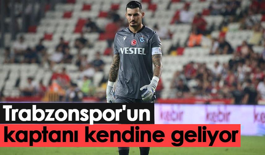 Trabzonspor'un kaptanı kendine geliyor