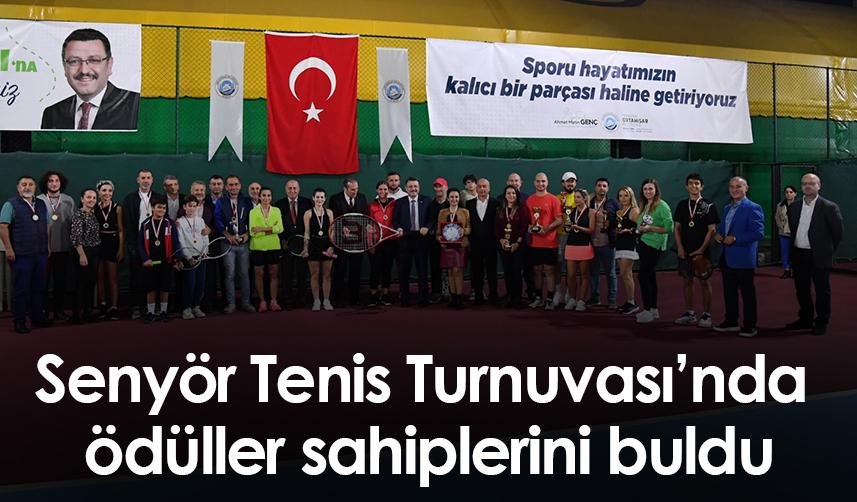 Trabzon'da Senyör Tenis Turnuvası’nda ödüller sahiplerini buldu