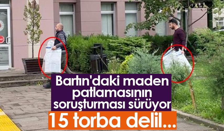 Bartın'daki maden patlamasının soruşturması sürüyor: 15 torba delil...