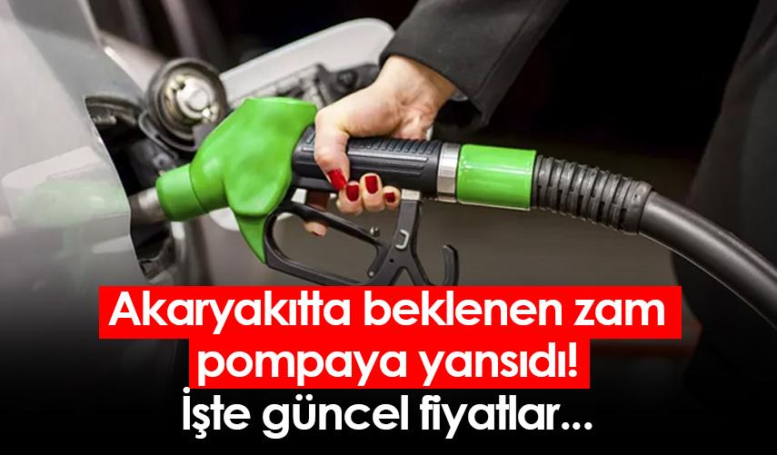 Akaryakıtta beklenen zam pompaya yansıdı! İşte güncel fiyatlar...