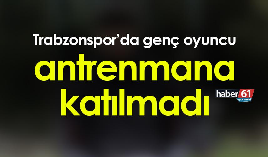 Trabzonspor’da Emrehan Gedikli antrenmana katılmadı