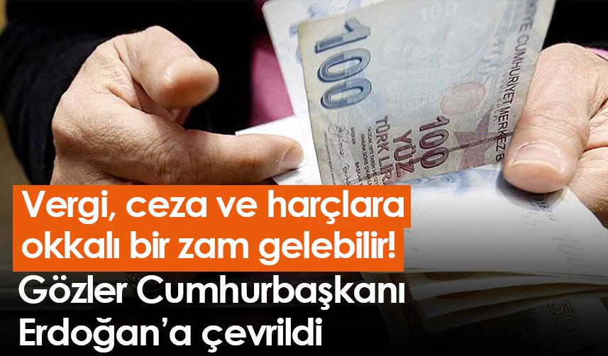 Vergi, ceza ve harçlara yüksek zam gelebilir! Gözler Cumhurbaşkanı Erdoğan'da