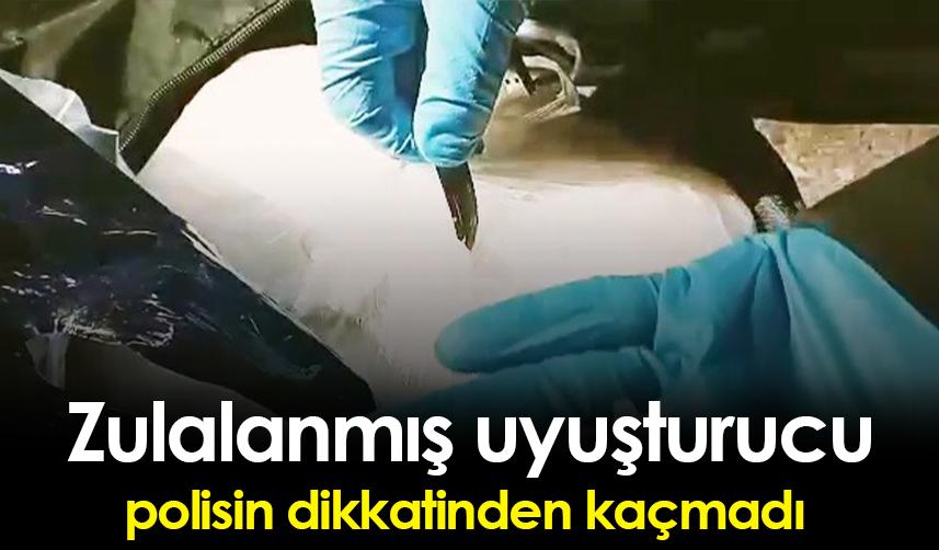 Rize'de zulalanmış uyuşturucu polisin dikkatinden kaçmadı!