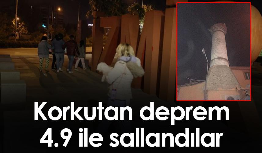 İzmir'de 4,9 büyüklüğünde deprem
