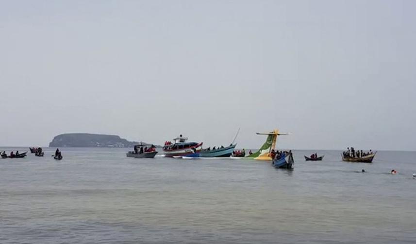 Tanzanya'da yolcu uçağı göle düştü