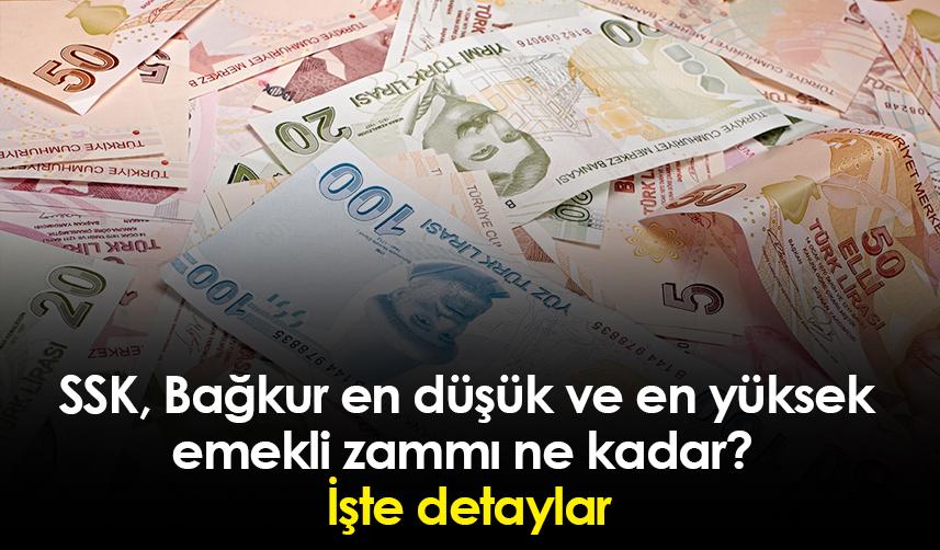 SSK, Bağkur en düşük ve en yüksek emekli zammı ne kadar? İşte detaylar
