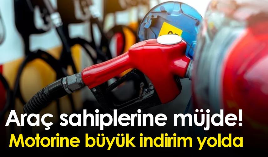 Araç sahiplerine müjde! Motorine büyük indirim yolda
