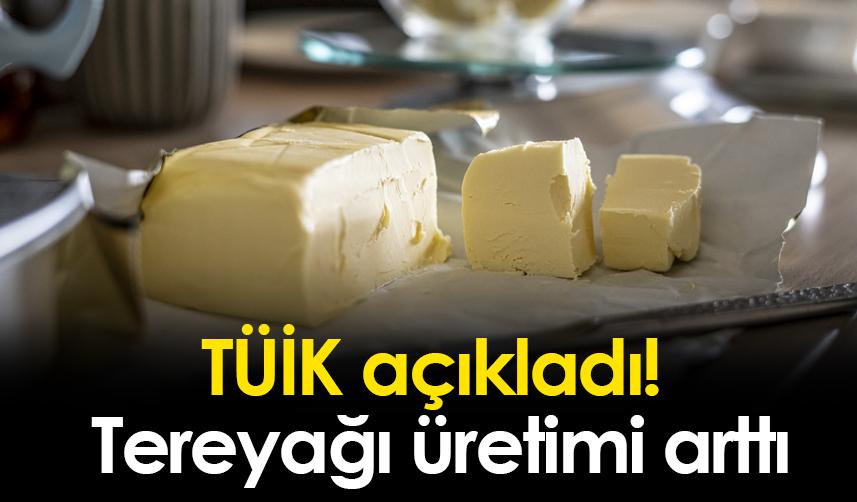 TÜİK açıkladı! Tereyağı üretimi arttı