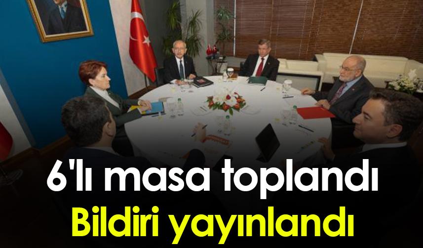 6'lı masa Deva Partisi ev sahipliğinde toplandı! Bildiri yayınlandı