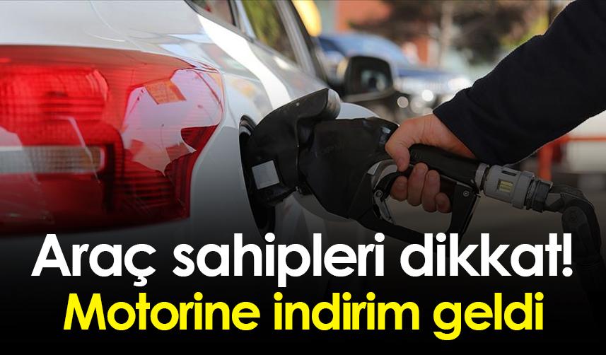Araç sahipleri dikkat! Motorine indirim geldi
