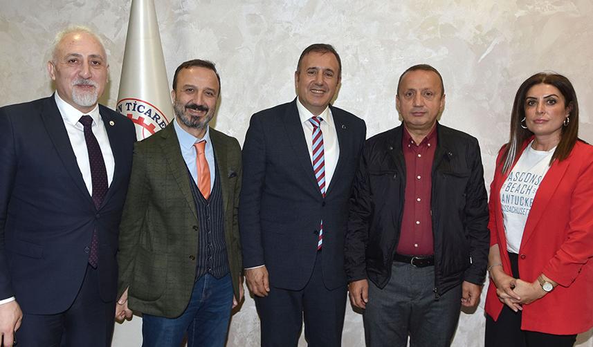 TTSO Başkanı Çelebi ve yönetim kuruluna tebrik ziyaretleri sürüyor