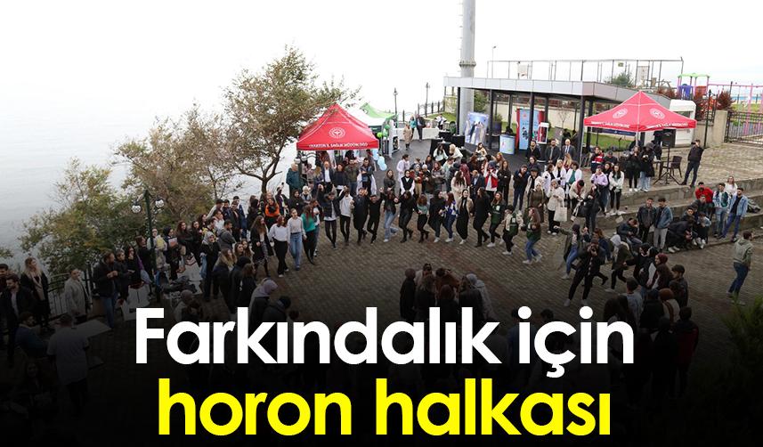 Avrasya Üniversitesi’nde farkındalık için horon halkası oluşturdular