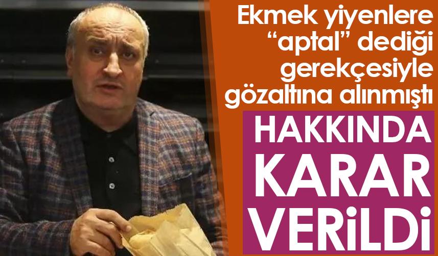 Ekmek Üreticileri Sendikası Başkanı Kolivar tahliye edildi