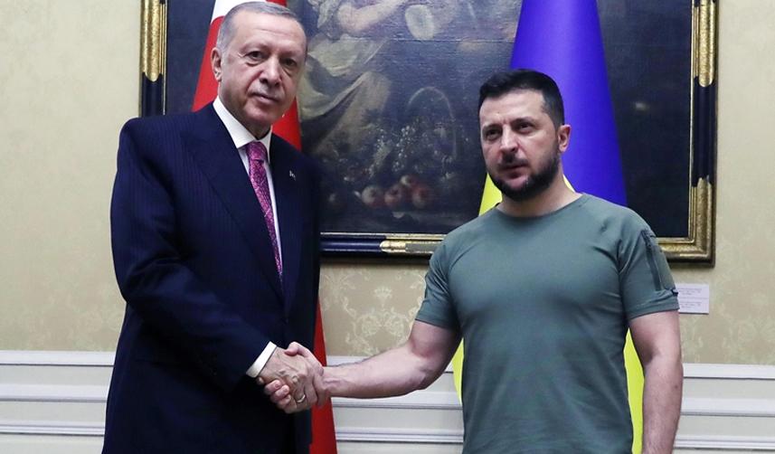 Cumhurbaşkanı Erdoğan ile Zelenskiy görüştü