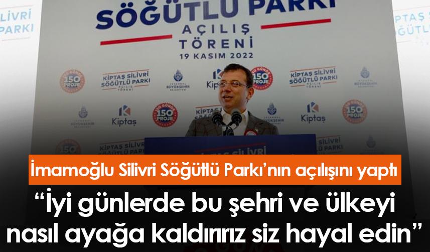 İmamoğlu: “İyi günlerde bu şehri ve ülkeyi nasıl ayağa kaldırırız siz hayal edin”