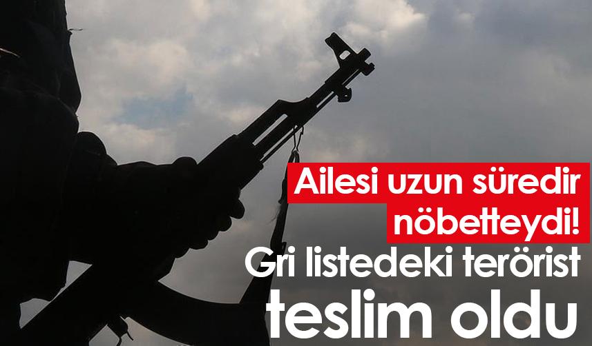 Ailesi uzun süredir nöbetteydi! Gri listedeki terörist teslim oldu
