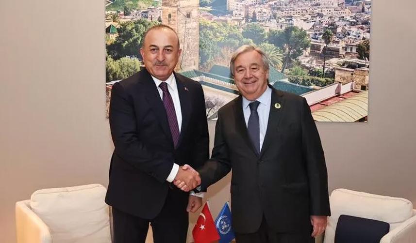 Bakan Çavuşoğlu, BM Genel Sekreteri Guterres ile görüştü