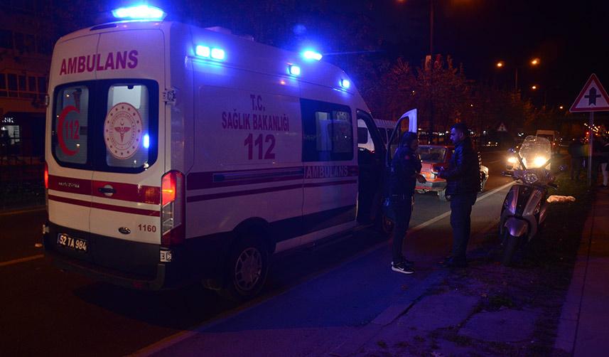 Otomobilin çarptığı yaya yaralandı