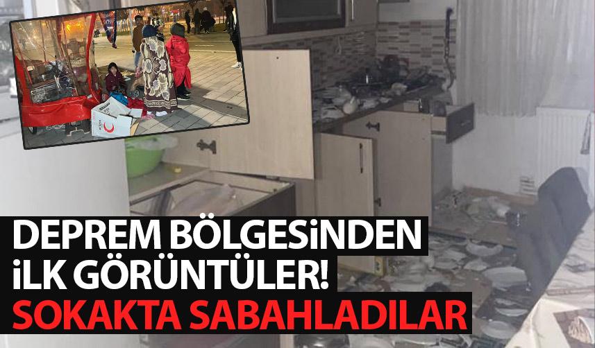 Düze'deki deprem sonrası ilk görüntüler! Vatandaşlar sokakta sabahladı