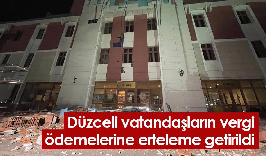 Düzceli vatandaşların vergi ödemelerine erteleme getirildi