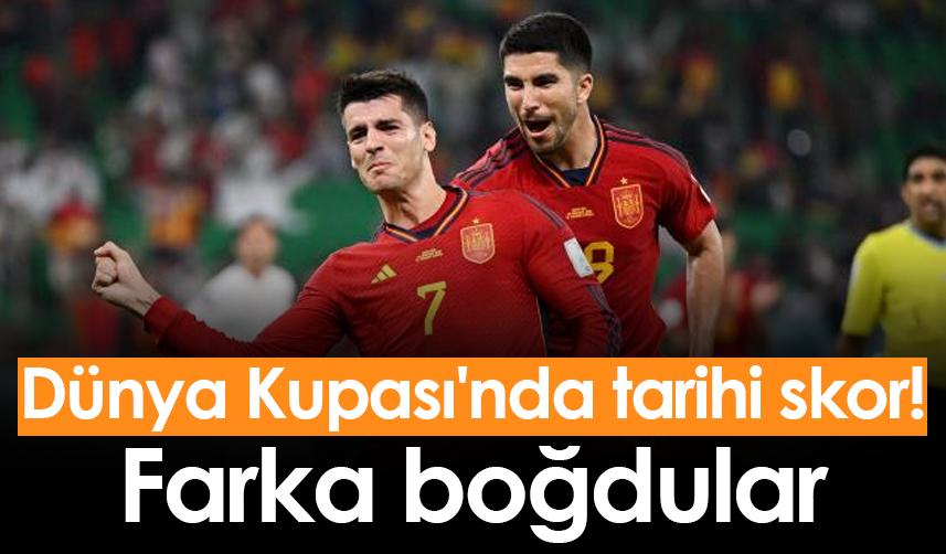 Dünya Kupası'nda tarihi skor! Farka boğdular
