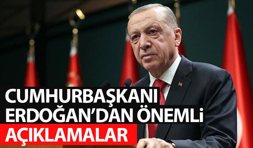 Cumhurbaşkanı Erdoğan: 3 yılı dolan sözleşmeliler kadroya geçebilecek
