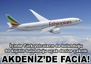 Türk yolcusu olan uçak düştü