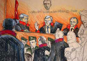 Generaller hakim karşısında