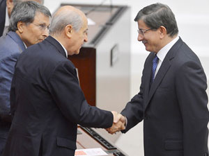 Bahçeli Davutoğlu görüşmesi sona erdi!