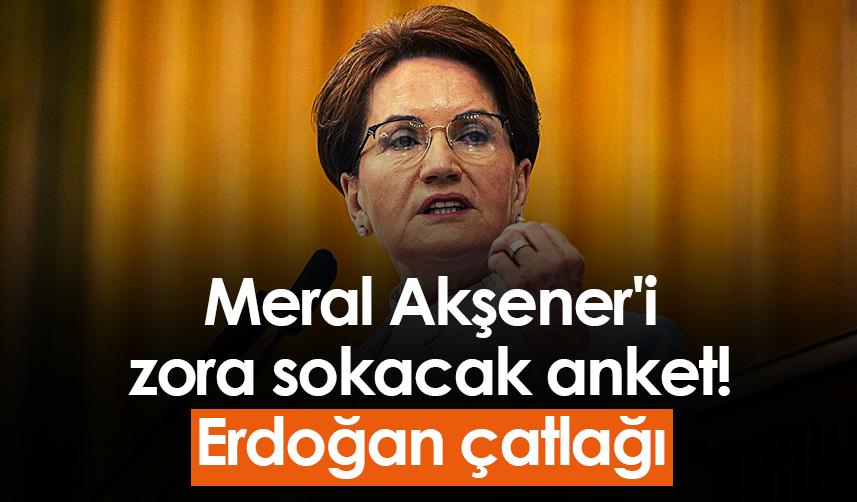 Meral Akşener'i zora sokacak anket! Erdoğan çatlağı