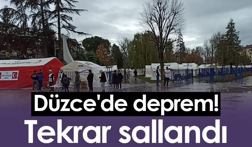 Düzce'de 4.1 büyüklüğünde deprem! Tekrar sallandı