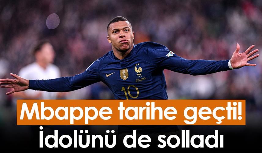 Mbappe tarihe geçti! İdolünü de solladı