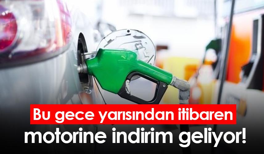 Bu gece yarısından itibaren motorine indirim geliyor!