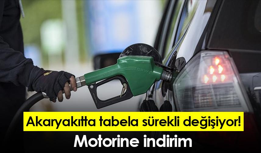Akaryakıtta tabela sürekli değişiyor! Motorine indirim