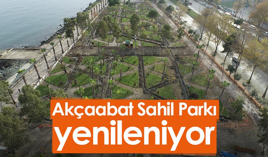 Akçaabat Sahil Parkı yenileniyor