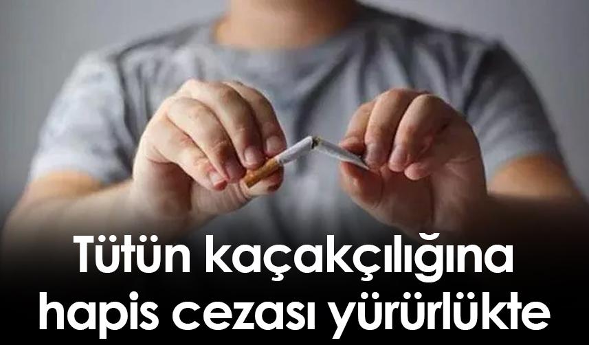 Tütün kaçakçılığına hapis cezası yürürlükte