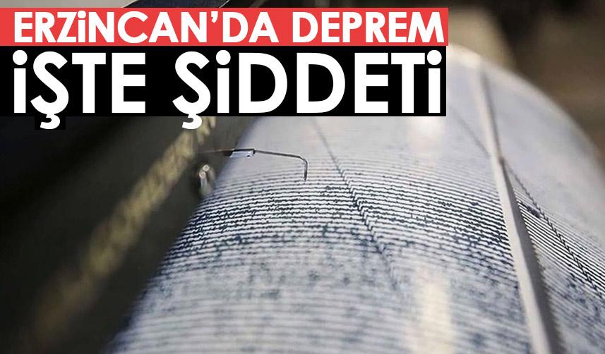Erzincan'da 3.6 büyüklüğünde deprem