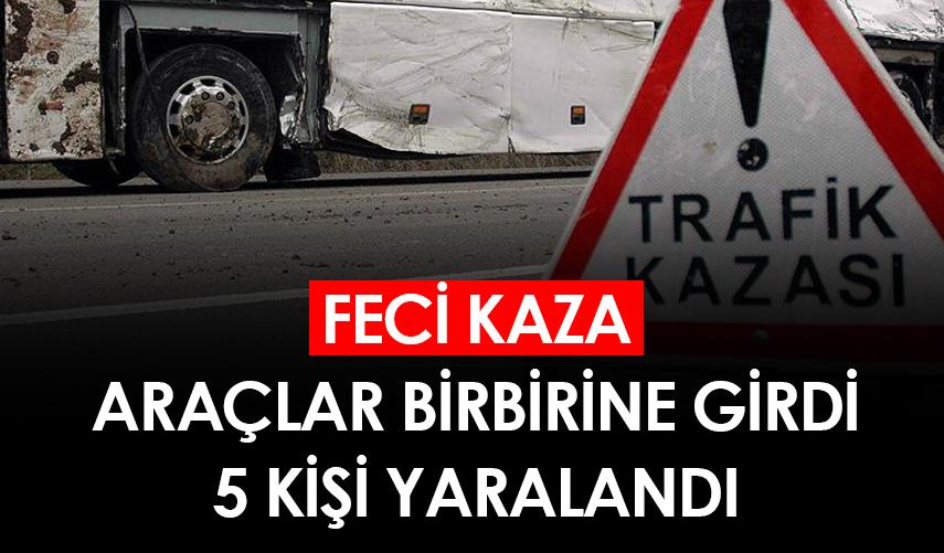 Giresun'da feci kaza! Araçlar birbirine girdi