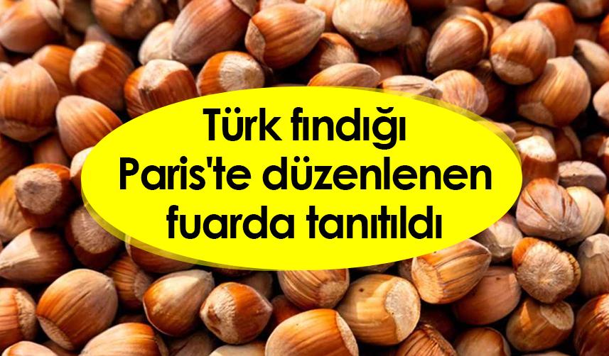 Türk fındığı Paris'te düzenlenen fuarda tanıtıldı