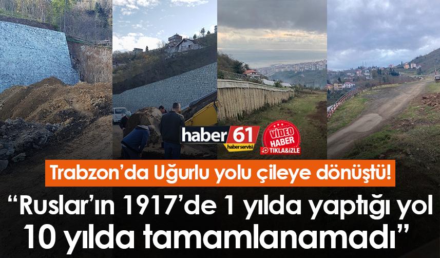 Trabzon’da Uğurlu yolu çileye dönüştü!