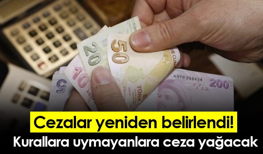 Cezalar yeniden belirlendi! Kurallara uymayanlara ceza yağacak