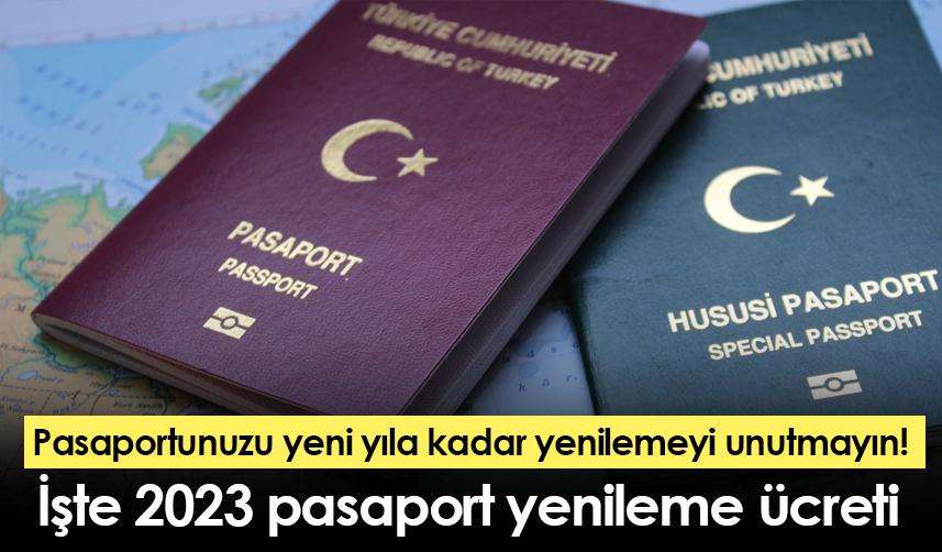 Pasaportunuzu yeni yıla kadar yenilemeyi unutmayın!  İşte 2023 pasaport yenileme ücreti