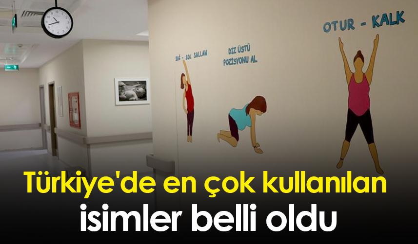 Türkiye'de en çok kullanılan isimler belli oldu